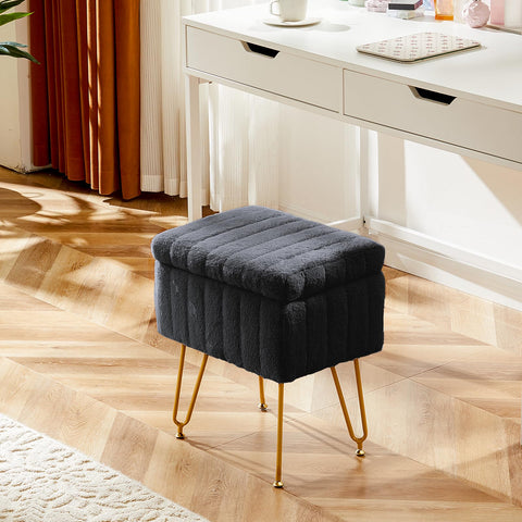 DUMOS vanity stool color pink adds playful charm.