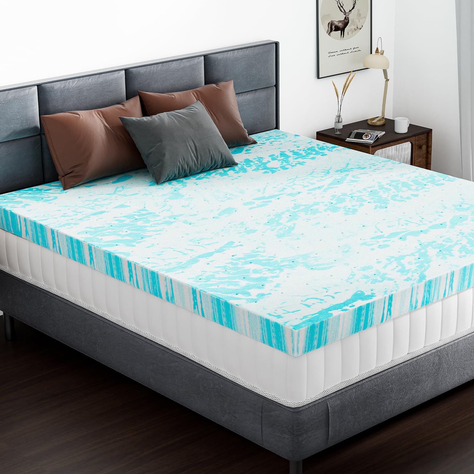 DUMOS guidance for expanding topper on king bed, sofa, or RV