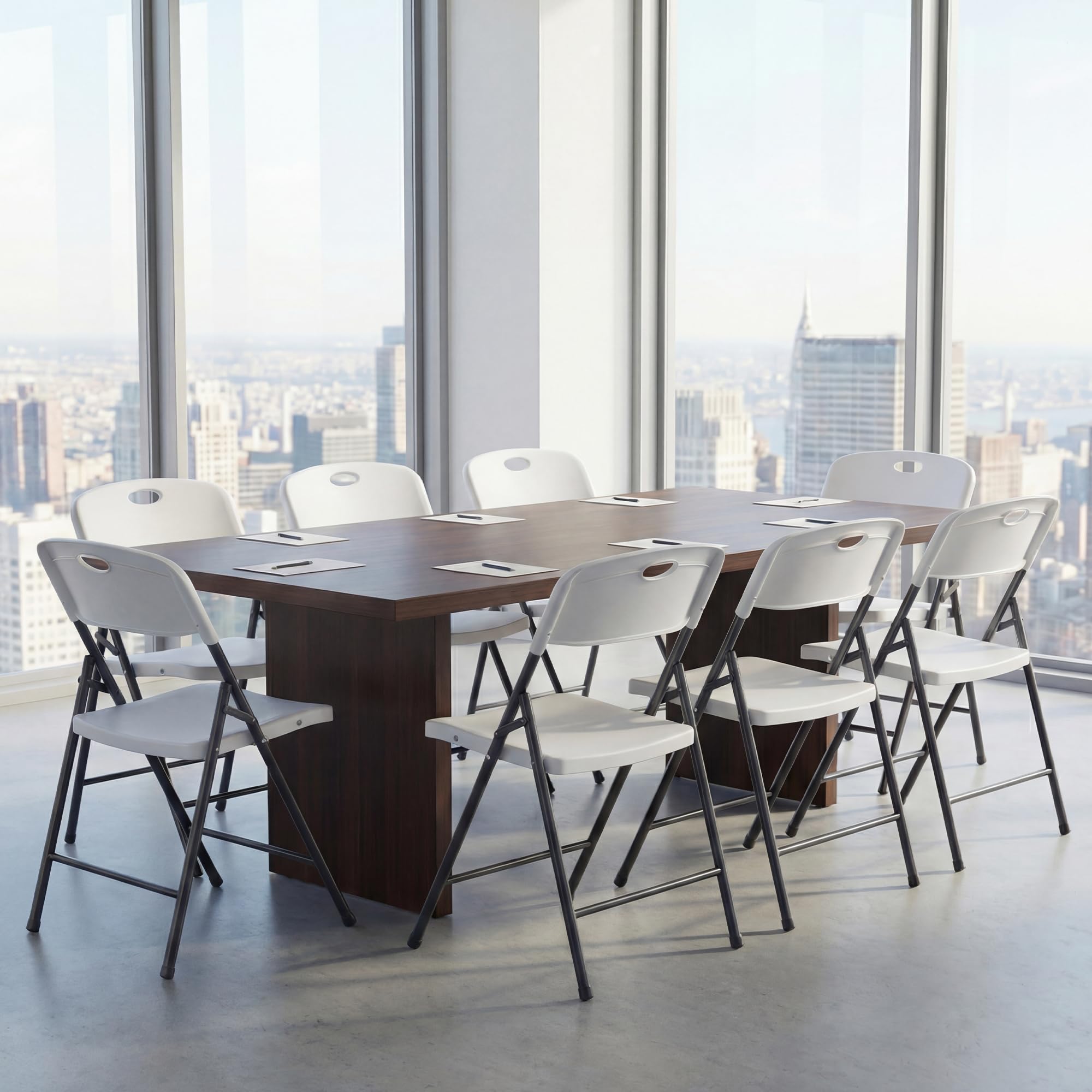 DUMOS versatile chairs suitable for dining, patio, and office use