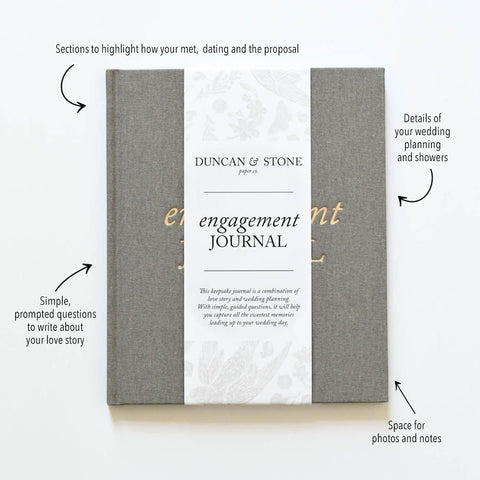 DUNCAN & STONE journal spine with gold embossing adds premium look