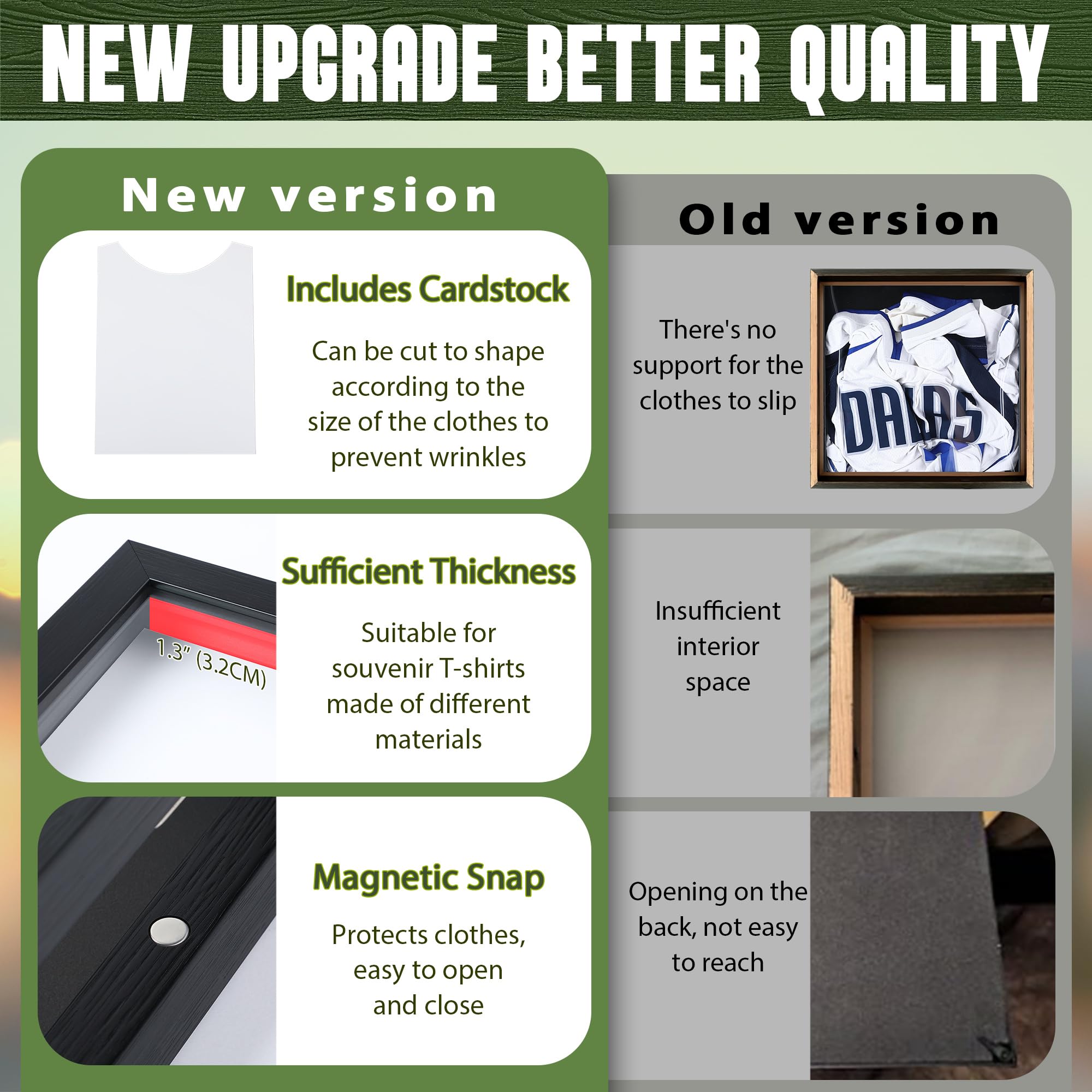 Dunkive polystyrene frame is lightweight yet sturdy for durable displays.