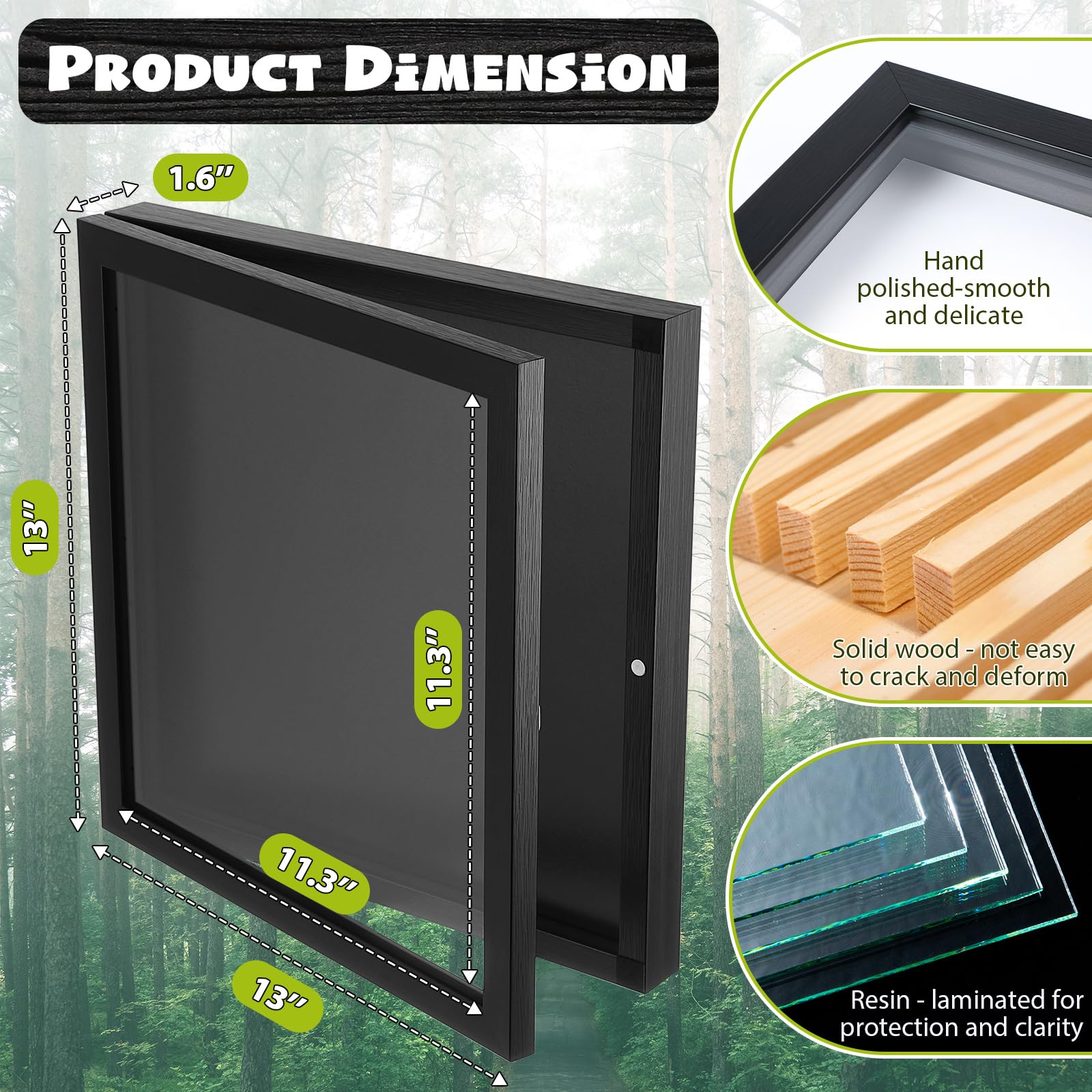 Dunkive UV-protective acrylic cover keeps colors bright while on display