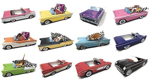 Dunwoody Classic Cars party boxes with wax paper liners for stylish presentation.