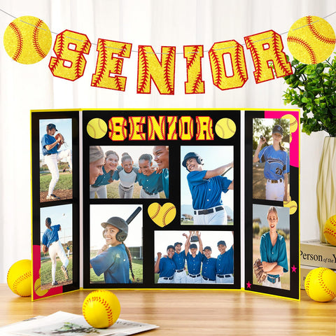 Dunzoom Senior Night frame with open slots for customizable memories.