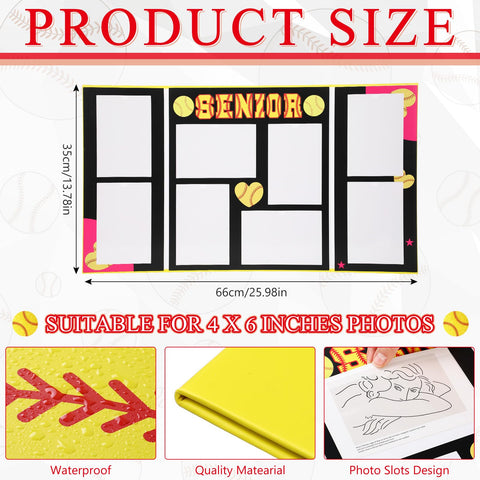 Dunzoom Softball frame holds 4x6 photos, ideal for graduation memories.