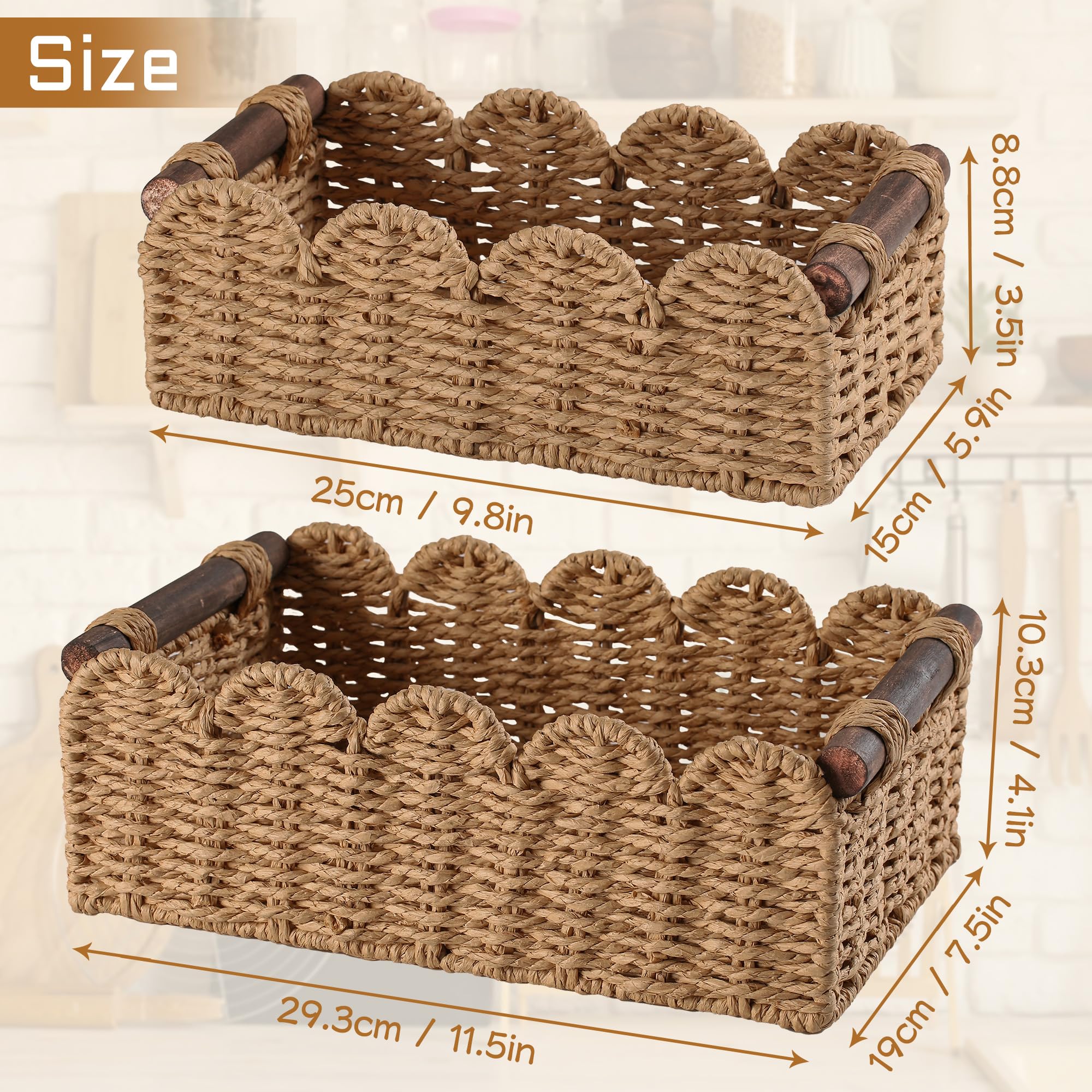 DUOER cream-toned basket blends with decor while storing toiletries and accessories.