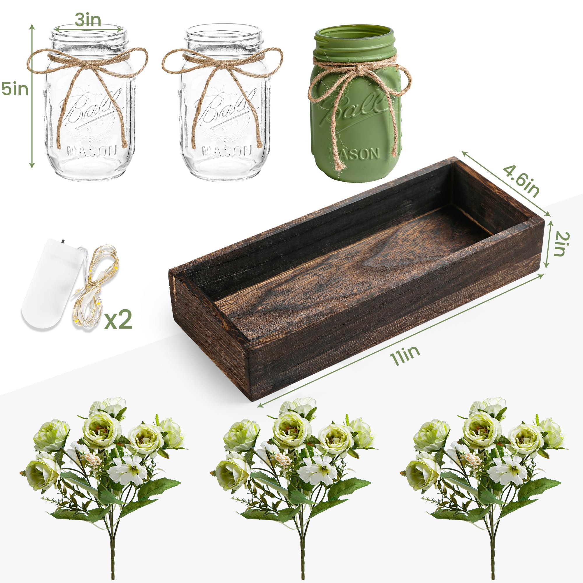 DUOER wood tray decor enhances dining room centerpiece presence.