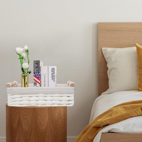 DUOER storage basket countertop essentials helps organize bathroom items