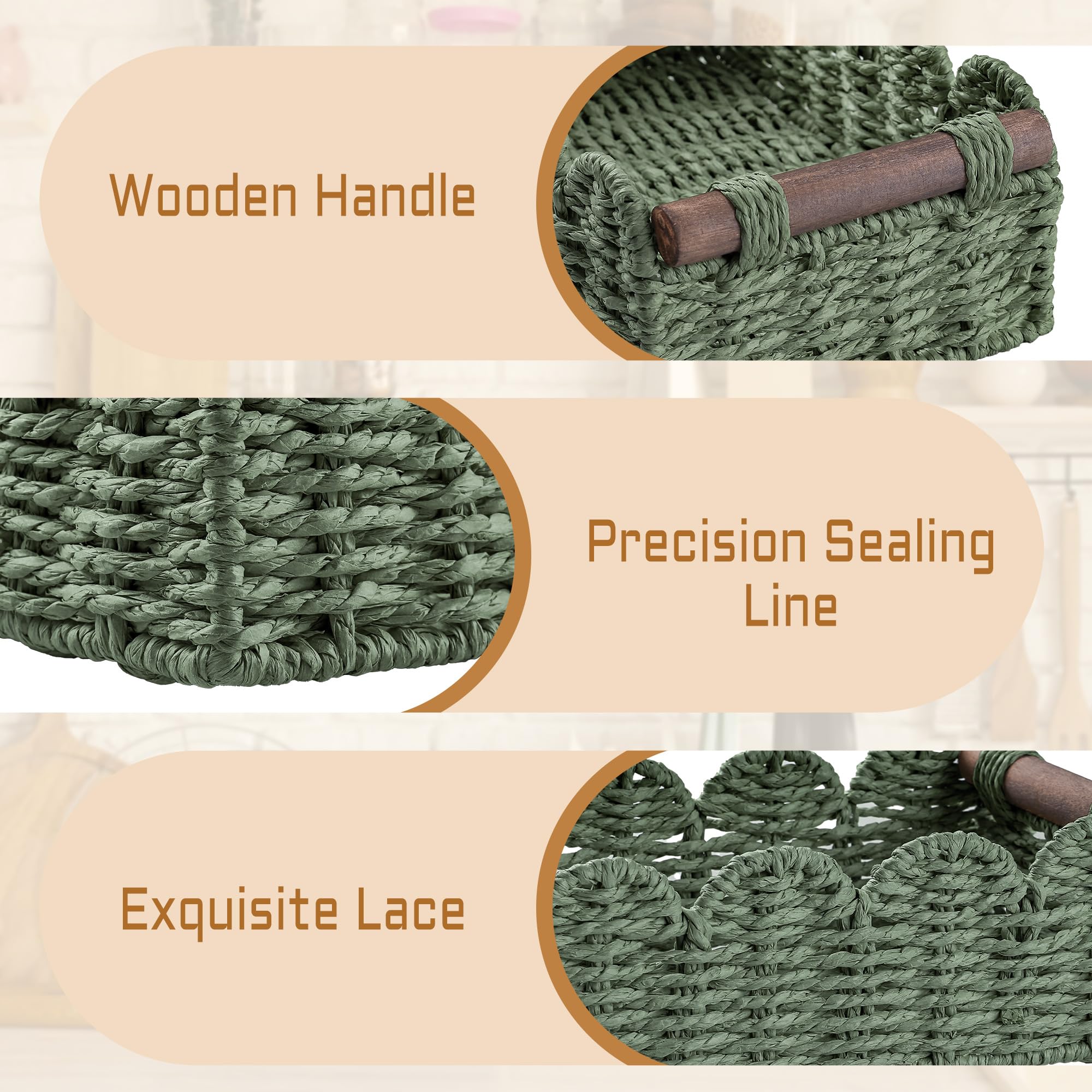 DUOER handwoven design storage basket adds style to any space.