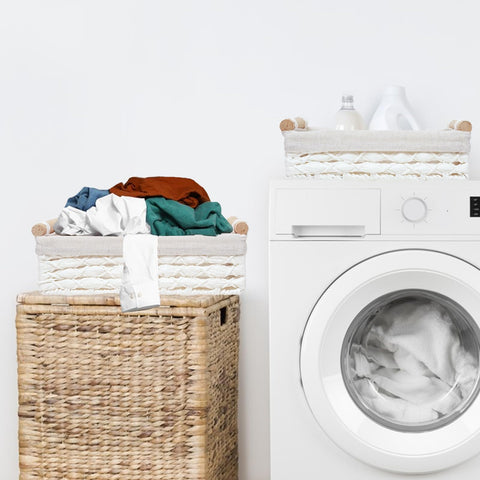 DUOER storage basket toilet tank placement for compact bathroom storage