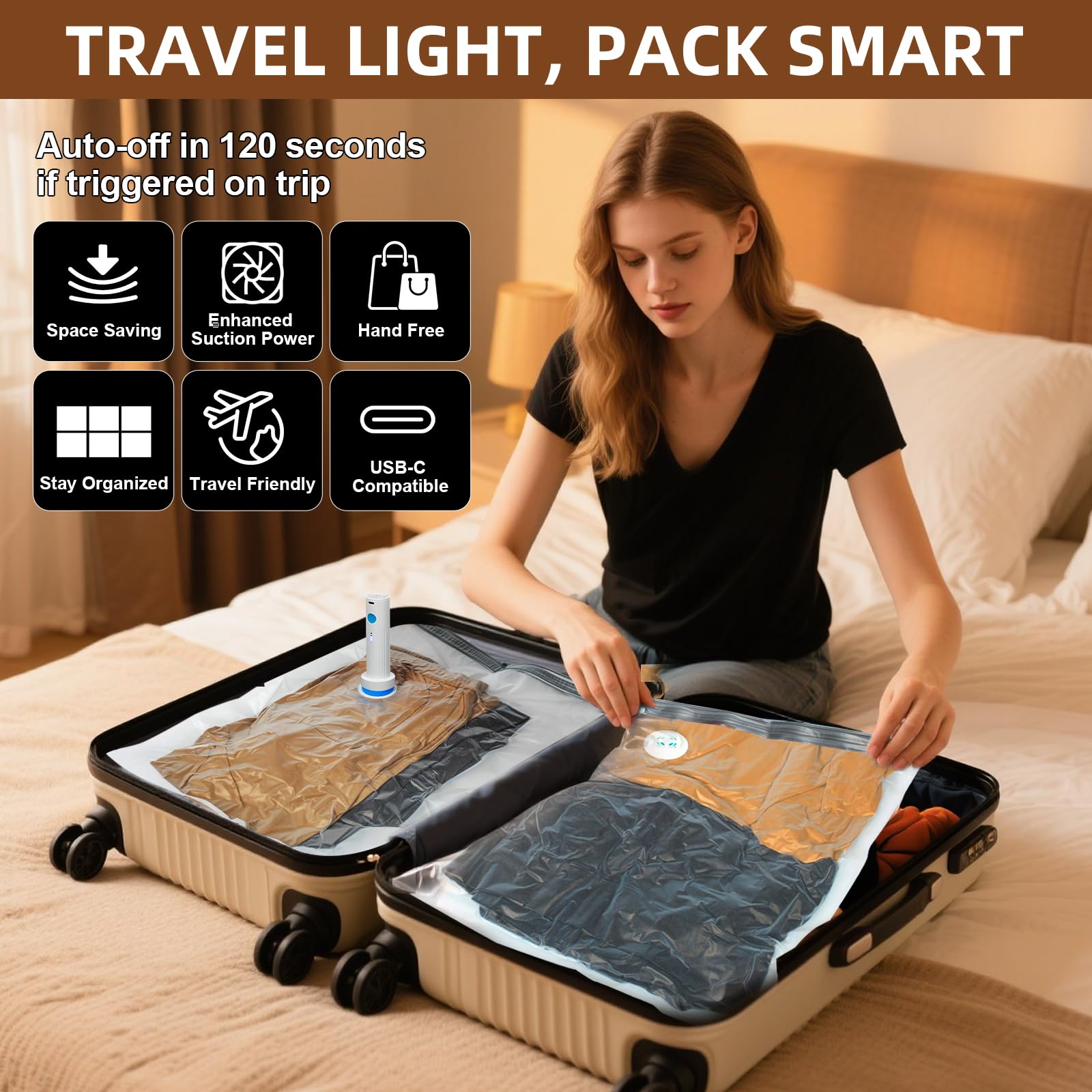DUORAN reusable PA+PE material, protects clothes and bedding