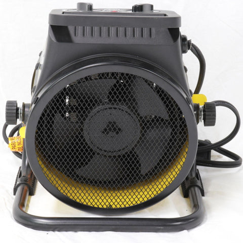 Dura Heat EUH1465 garage-use shot illustrates compact heater in work space.