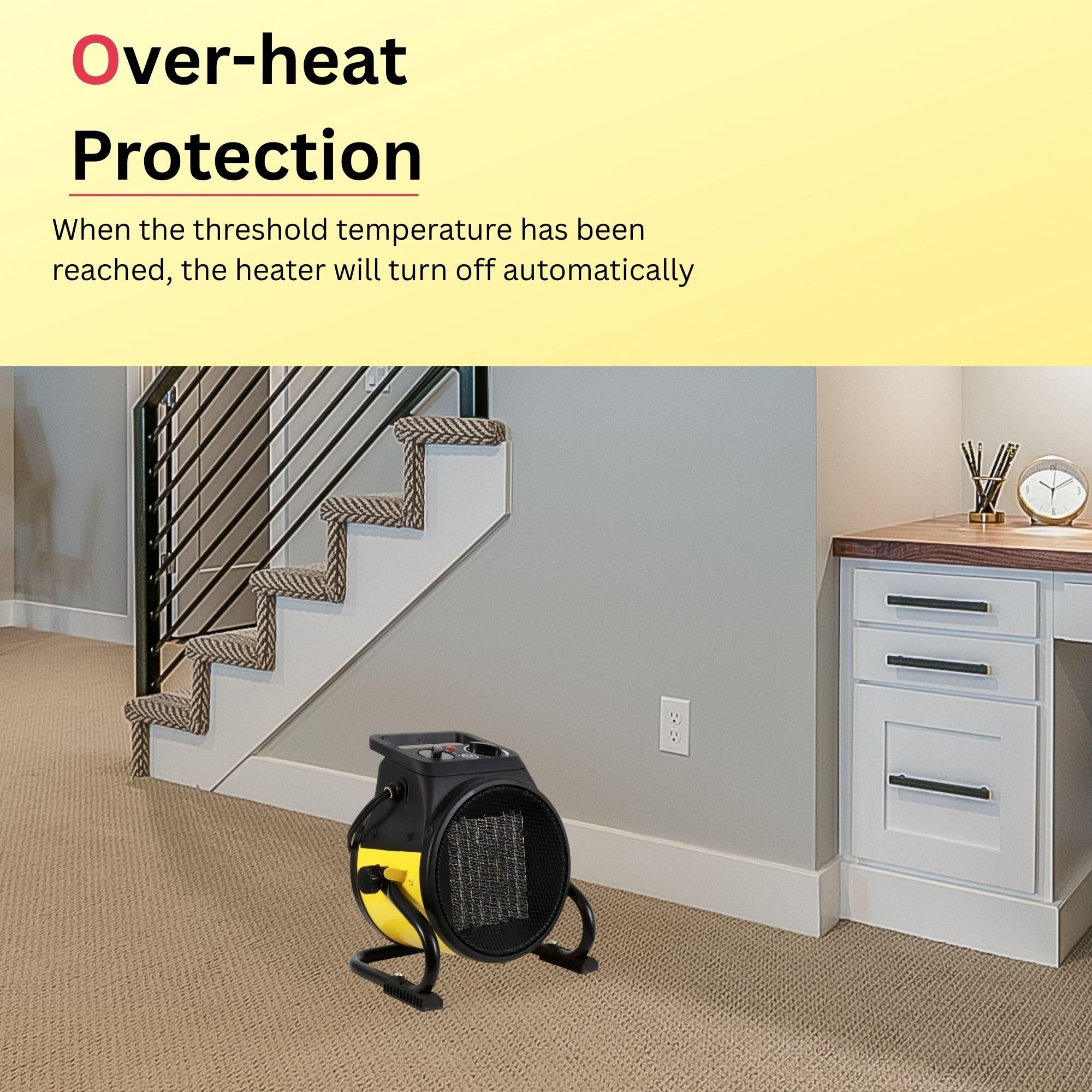 Dura Heat EUH1465 heat-settings view highlights adjustable comfort for different spaces.