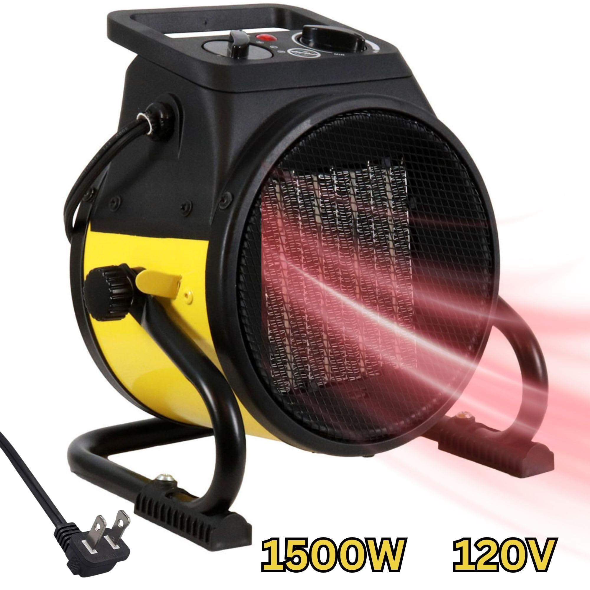 Dura Heat EUH1465 high-velocity fan delivers even warmth across the area.