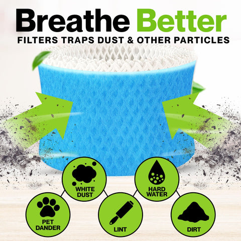 Durabasics four-pack humidifier filters provide a ready-to-use replacement set.
