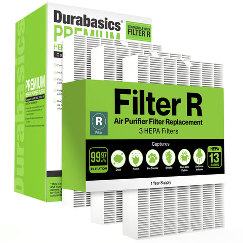 Durabasics Honeywell filter R pack front view, ready for easy replacement and enhanced purifier performance.