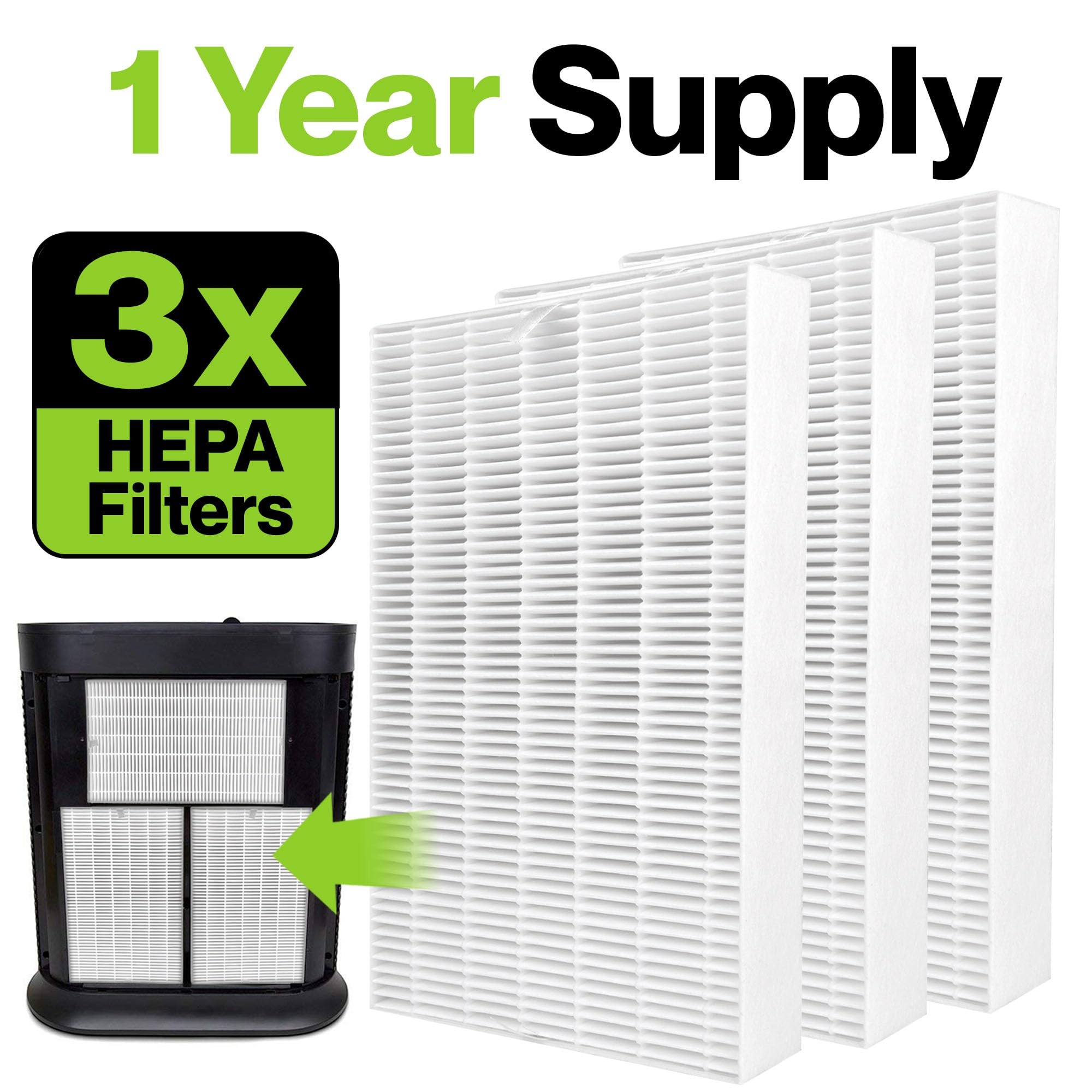 Durabasics Honeywell HPA300 compatibility label image confirms model match for reliable replacements.