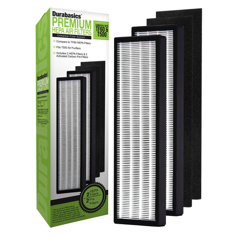 Durabasics T500 2-pack HEPA filters improve air quality in living spaces