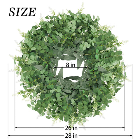 Versatile wreath perfect for porch or wall décor and seasonal styling.