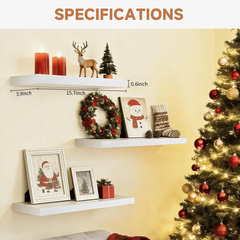 Duvique Easy Install Floating Shelves room use suitable for bedroom or kitchen