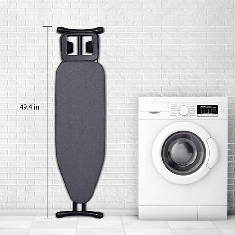 Duwee ironing board includes 10 mm felt padding for fabric protection.