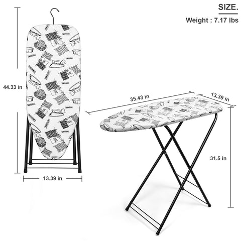 Duwee heat-resistant cotton cover with 10 mm foam cushions fabrics during pressing.