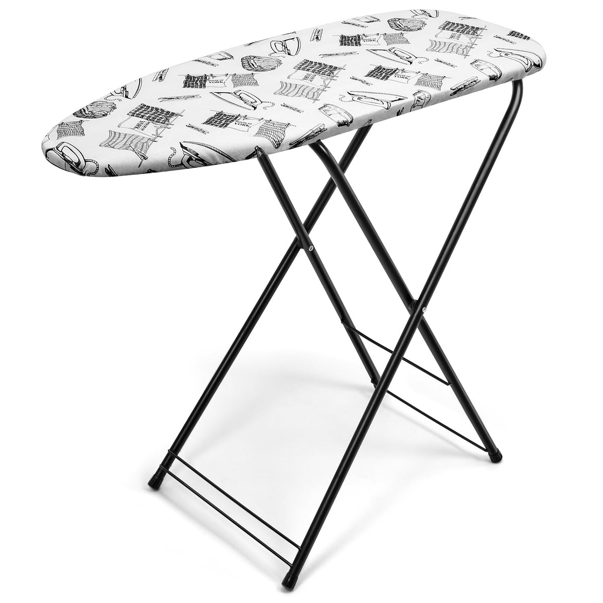 Duwee ironing board with steel mesh top, 13x35 inches, ideal for smooth, efficient ironing.