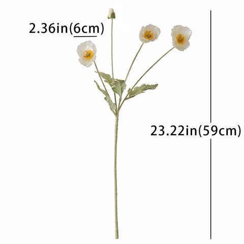 DUYONE six-stem bouquet in a vase demonstrating bendable stems for styling