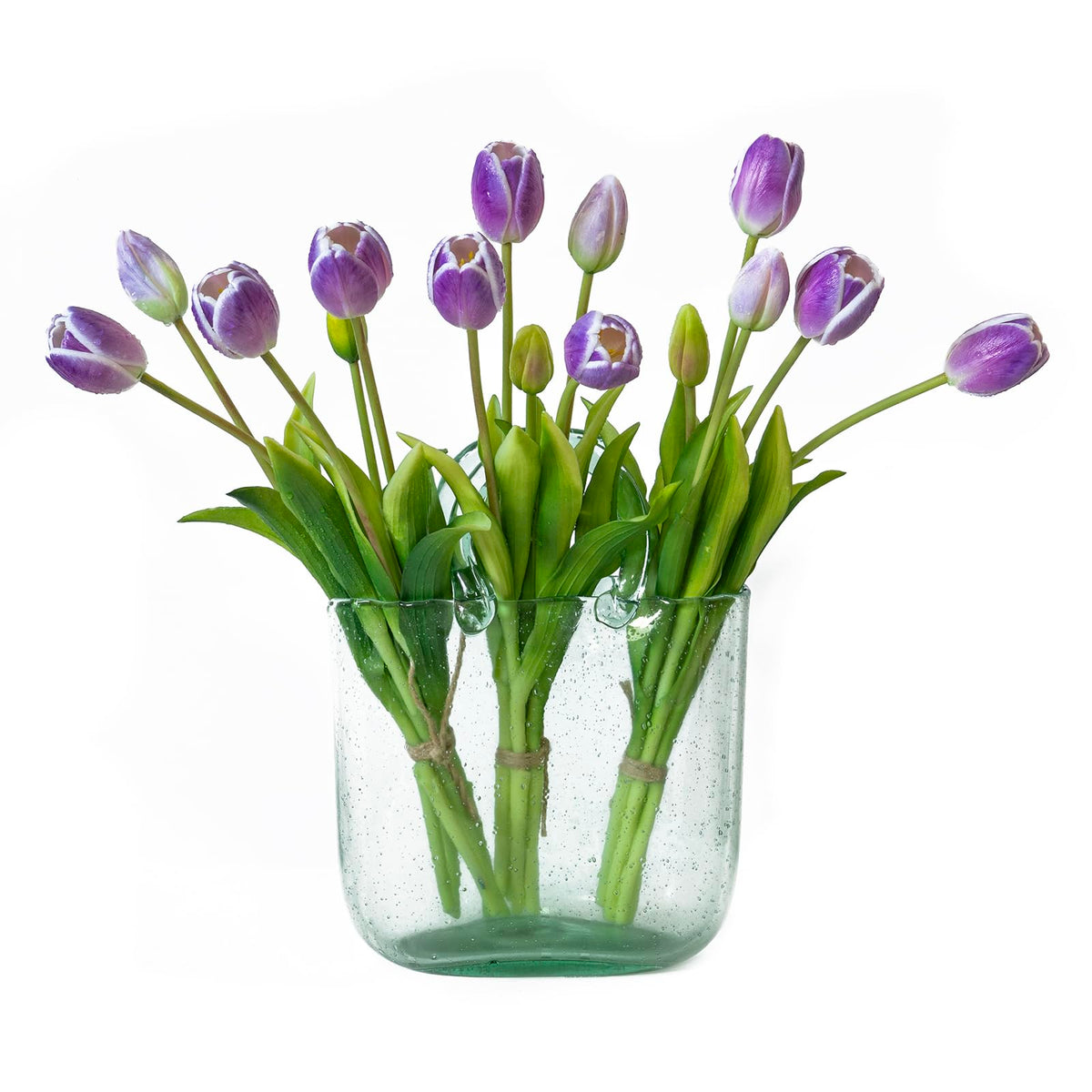 DUYONE artificial tulips bouquet ready for elegant table decor