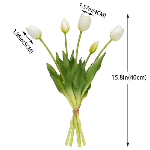 DUYONE tulips close-up with glossy petals and lifelike bloom
