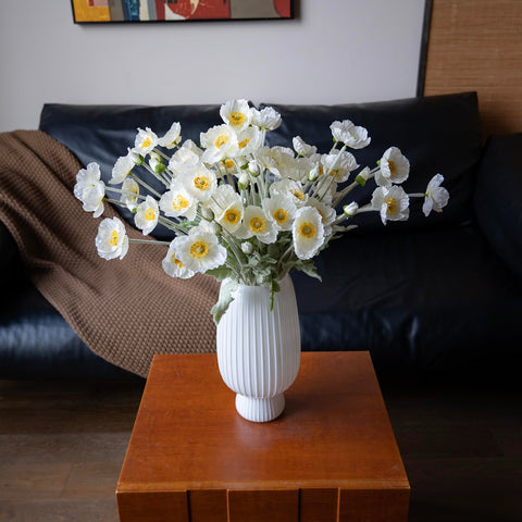 DUYONE poppy stems with bendable iron wires for easy shaping