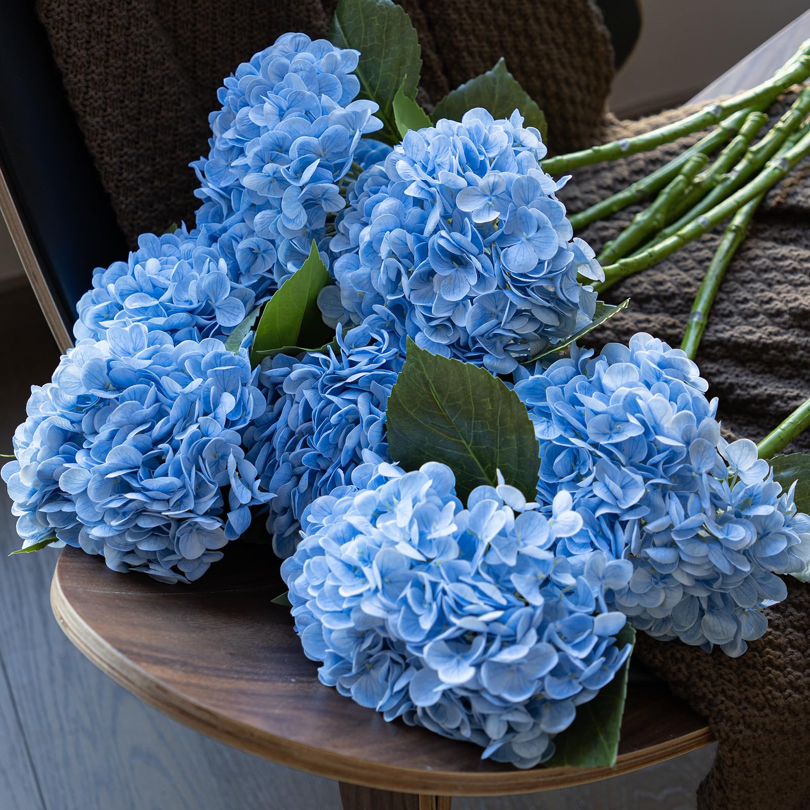 DUYONE hydrangea bouquet living-room centerpiece with realistic stems.