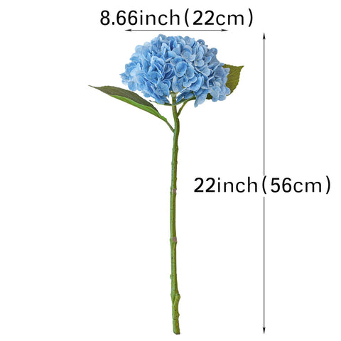 DUYONE hydrangea bouquet wedding-safe blue blooms for elegant centerpieces.