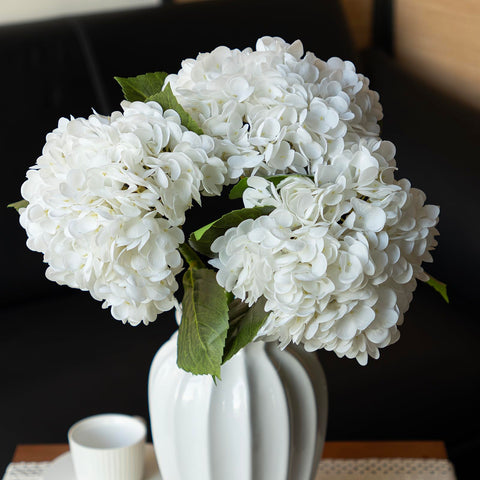DUYONE hydrangea 22inch petal close-up for an ultra-realistic decor look