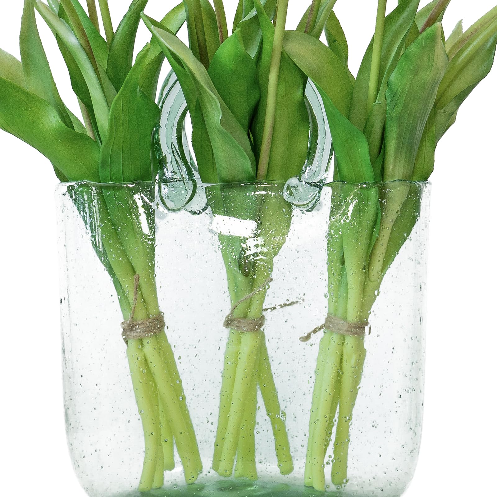 DUYONE pink champagne tulips bring vibrant color to any space.