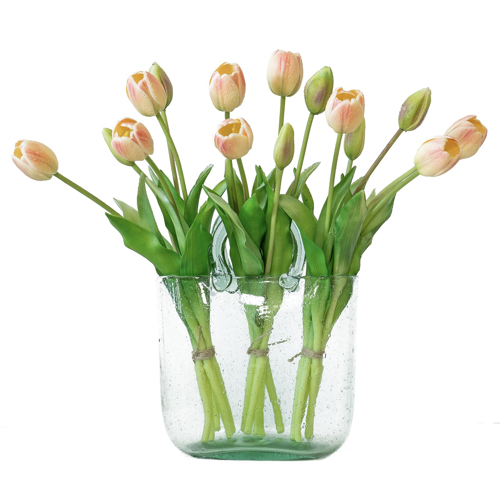 DUYONE tulips soft rubber texture for lifelike feel and easy maintenance.