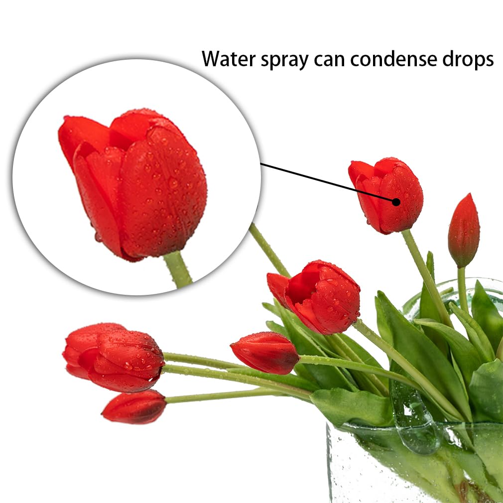 Bent stems with visible iron wire for flexible DUYONE tulips DIY arrangements