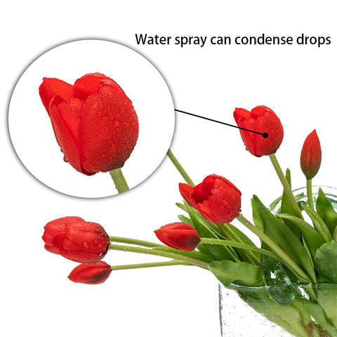 Bent stems with visible iron wire for flexible DUYONE tulips DIY arrangements