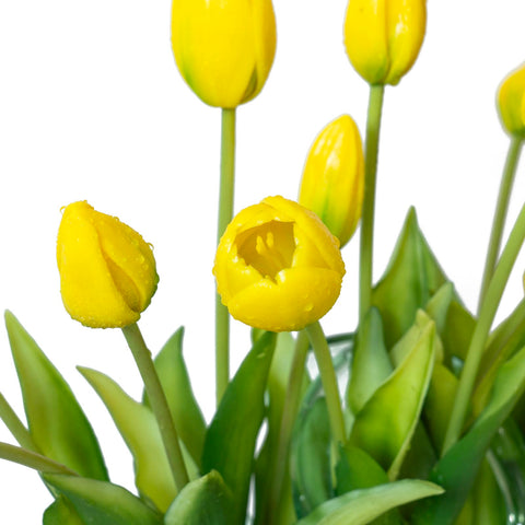 DUYONE wedding bouquet tulips show four-season color that never wilts.