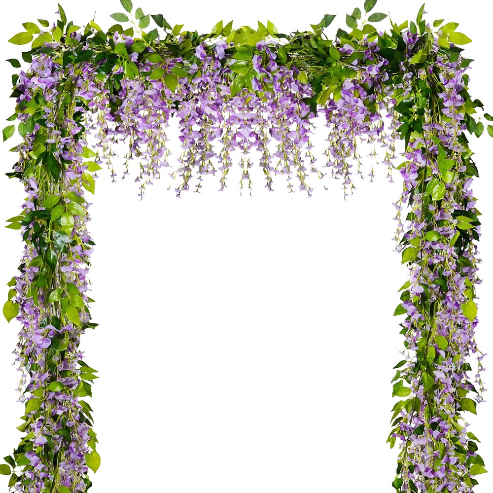 DVGUN Wisteria garland 5pcs 33ft adds dramatic venue decor.