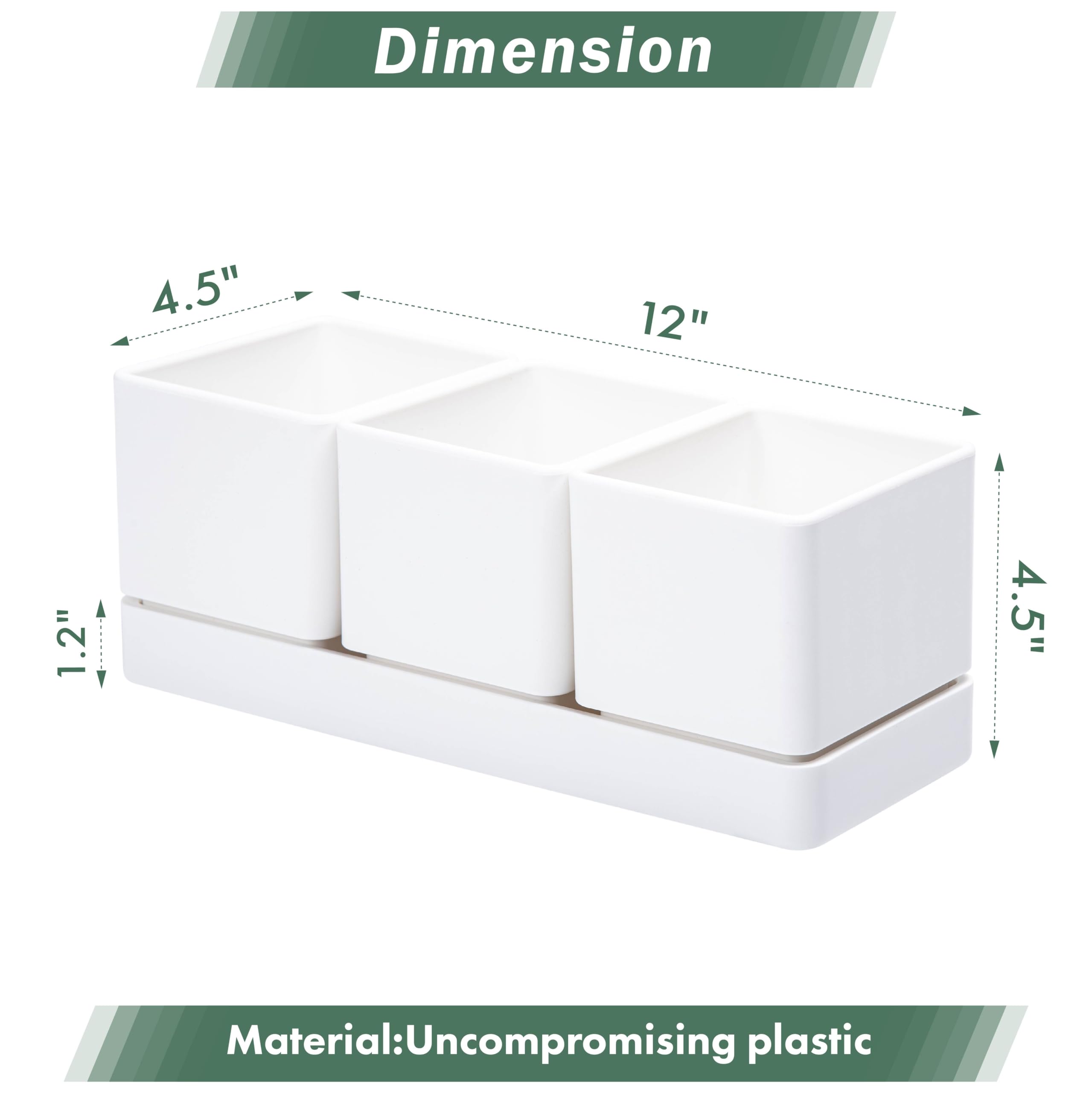 D'vine Dev pots with drainage holes and detachable saucers for tidy watering
