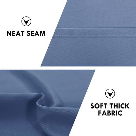 DWCN dusty blue machine washable fabric stays vibrant after washing