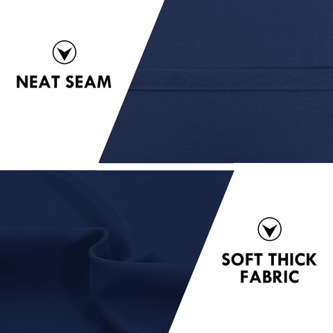 DWCN navy blue blackout panel blocks light effectively for daytime sleepers