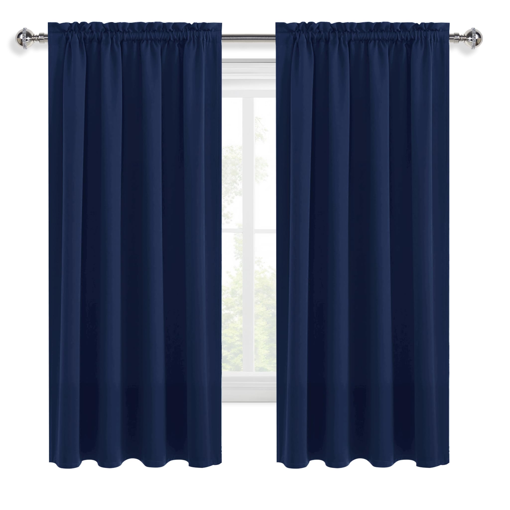 DWCN navy blue panel helps privacy without bulky hardware