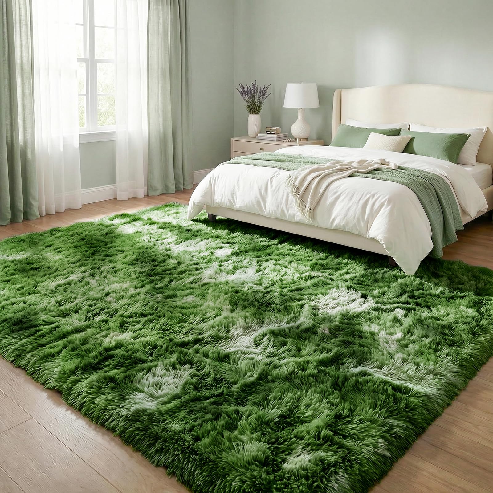 DweIke machine-washable rug easy cleaning at home.