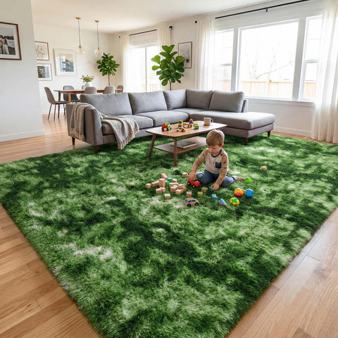 DweIke non-slip bottom rug ideal for families with kids.