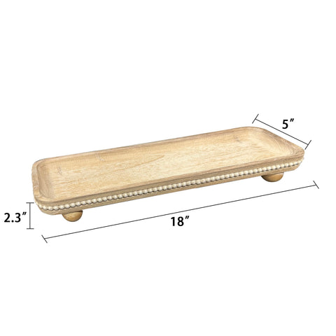 Dwellington oval tray beaded edge close-up, showcasing texture and refined detail.