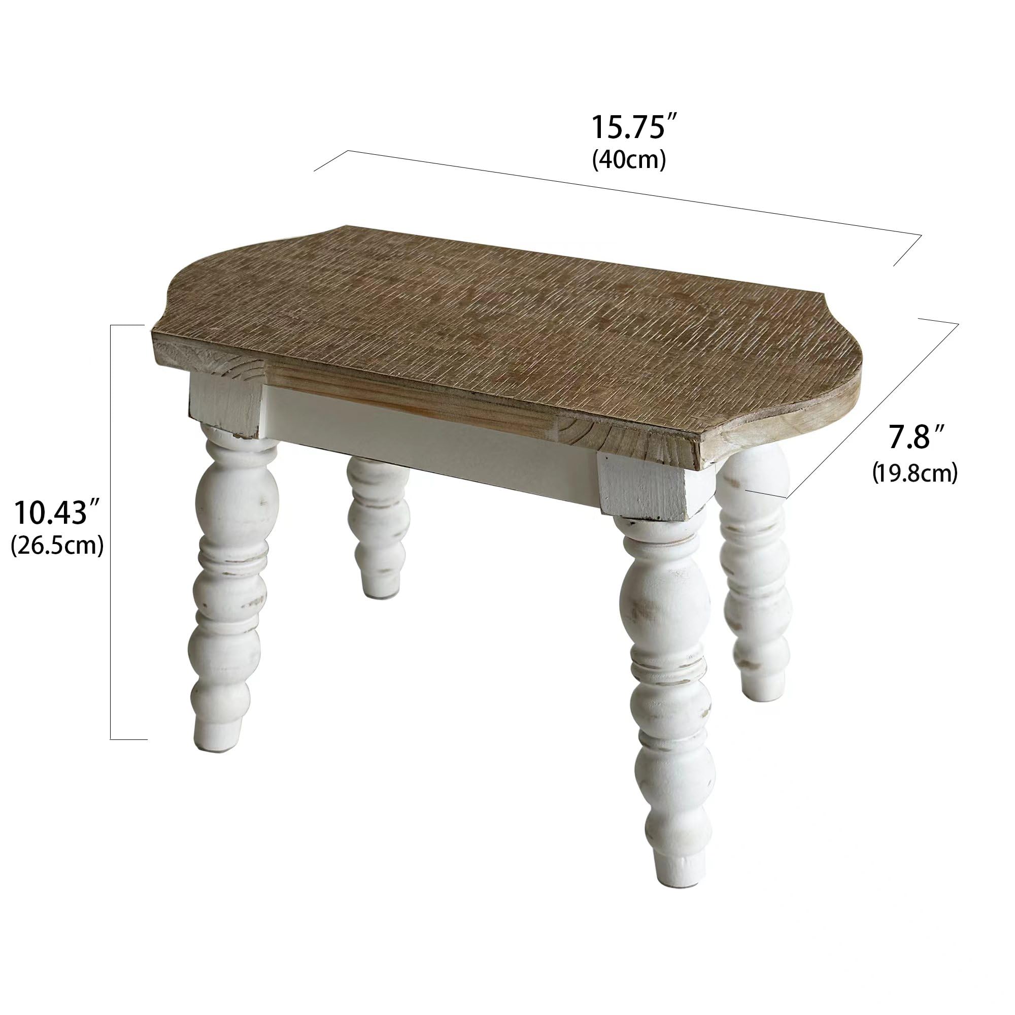 Dwellington wooden step stool fully assembled and ready for use.