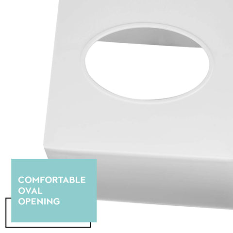 DWËLLZA HOMË white tissue box cover suits office desks