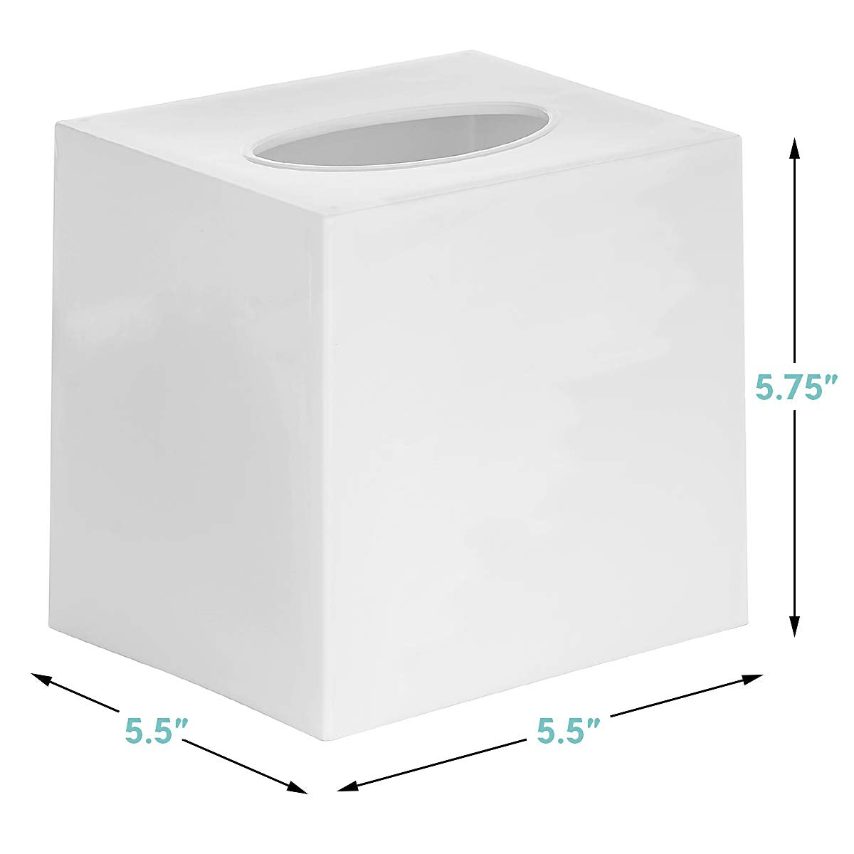 DWËLLZA HOMË square tissue box holder adds modern decor to any room